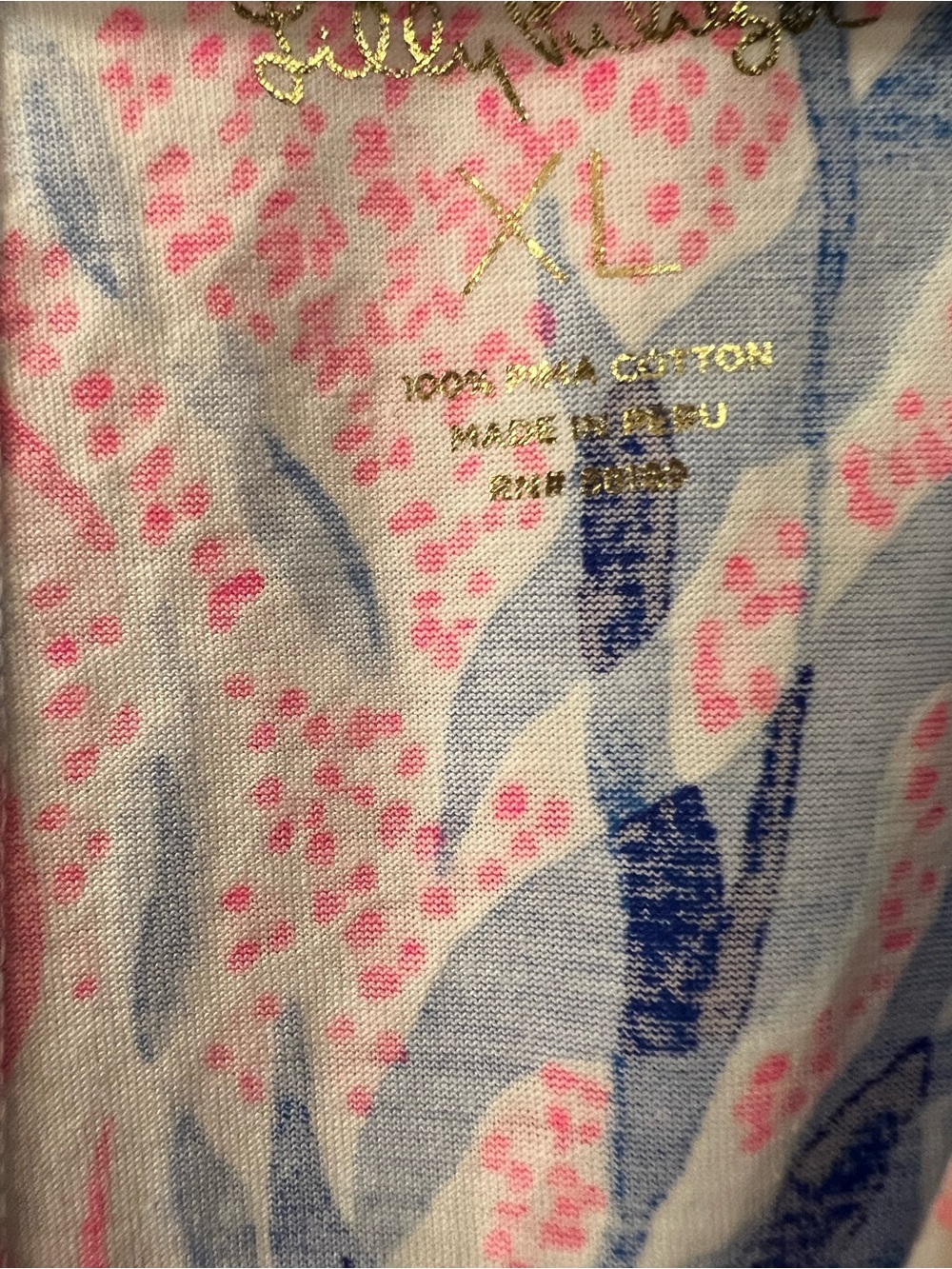 Lilly Pulitzer Sleeveless V-Neck Dress in Blue, Pink & White Print - Picture 4 of 4
